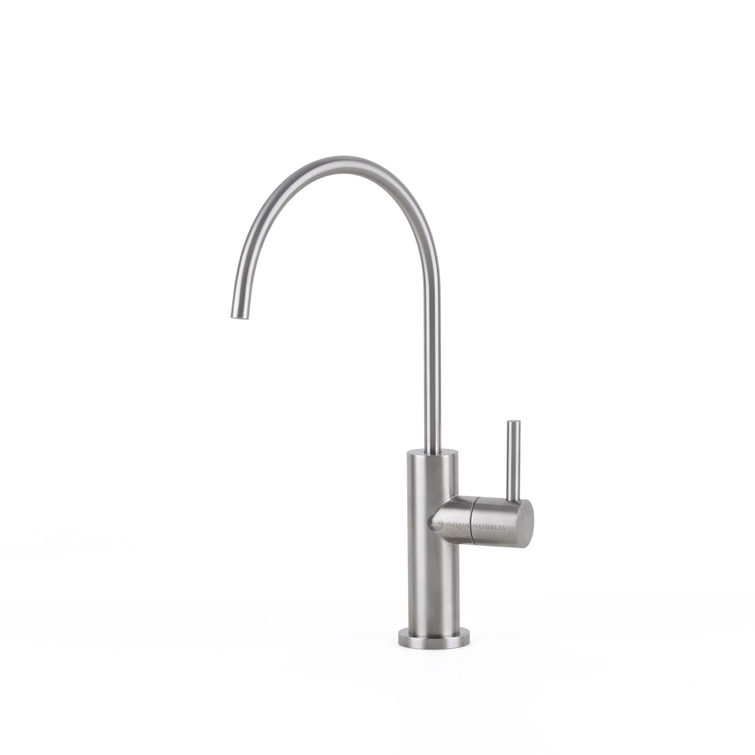 Vizio 1 Wege Edelstahl Wasserhahn - matt - Frontansicht