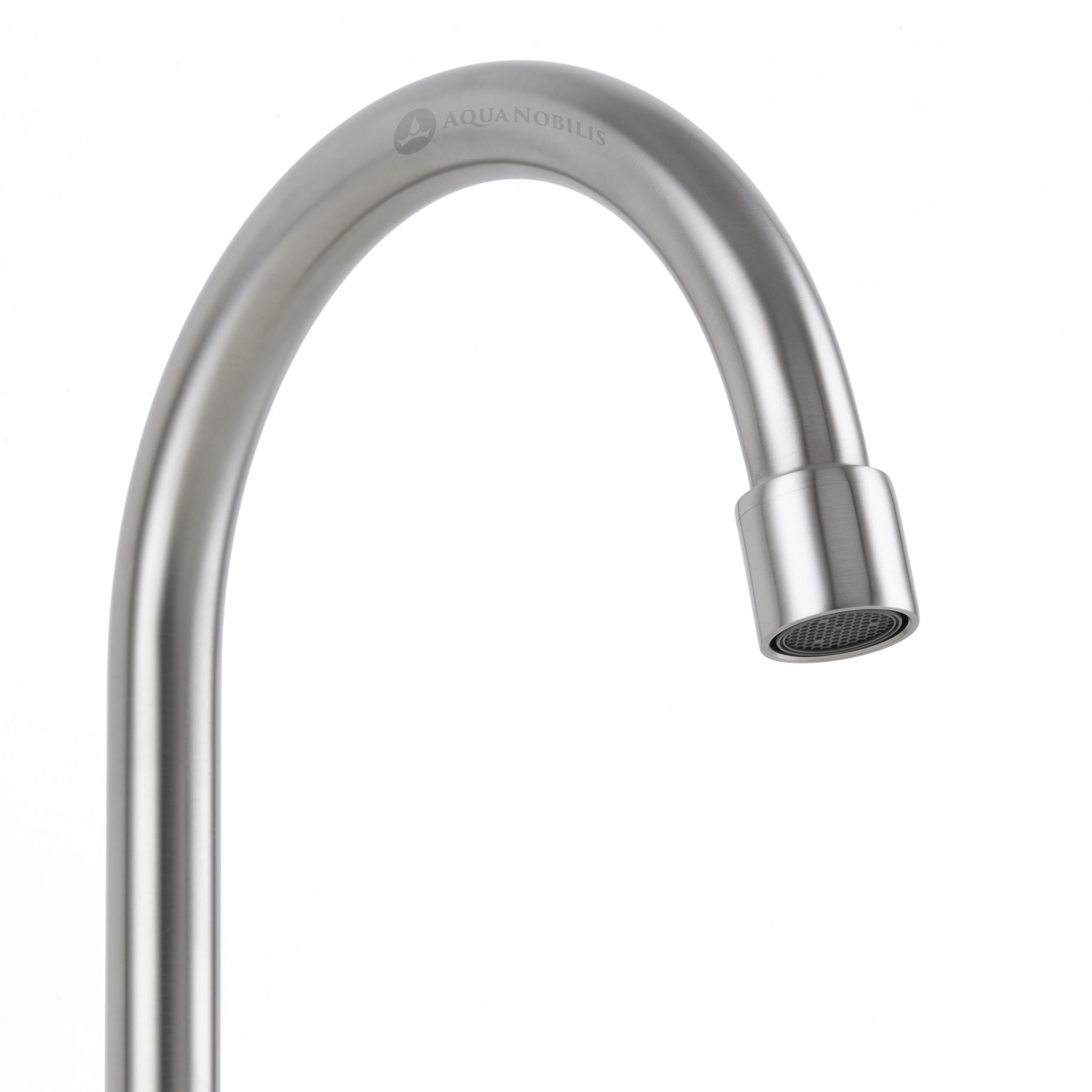 Prime Inventions 1 Wege Edelstahl Wasserhahn - matt - Detail Auslauf